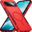 Teayoha for Google Pixel 10 Pro XL Case,[Compatible with Magsafe] [Military Grade Drop Tested] Shockproof Magnetic Tough Rugged Protective Phone Case -6.8 inch (Red)