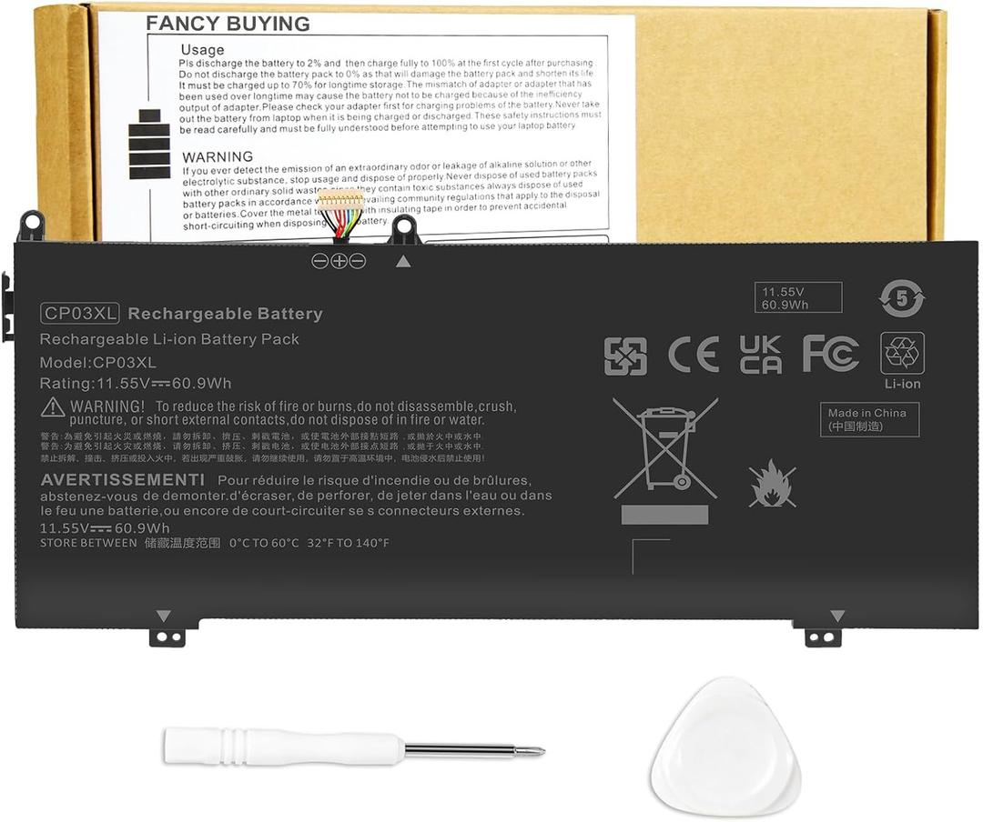 CP03X CPO3XL 929066-421 Battery for HP Spectre X360 Convertible 13-ae 13-ae000 13-ae0xx 13-ae013dx 13-ae012dx 13-ae011dx 13-ae014dx 13t-ae000 13-ae001ng HSTNN-LB8E CP03060XL 929072-855 13-ae049ng