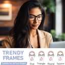 Reading Glasses for Women, 3 pack Fashion Oversized Blue Light Readers for Women, Spring Hinge Cat Eye Glasses Anti Eyestrain (A1 Black Tortoiseshell Purple, 2.25)