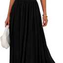 BTFBM Summer Maxi Dresses for Women 2025 Sleeveless Casual Ruched High Waisted Tank Long Sundress Flowy Beach Dress XL