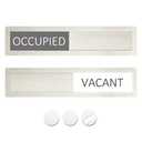 Vacant Occupied Privacy Sign, Vacant Occupied Door Sign for Home Office Restroom Conference Hotels Hospital, Slider Door Indicator Tells Whether Room Vacant or Occupied, 7'' x 1.5'' - Stainless Steel