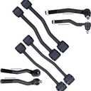 SCITOO 8-PC SET Suspension Sway Bar Link Kit - Fit For Jeep Grand Cherokee Front Sway Bar End Link Rear Sway Bar End Link Inner Tie Rod End Outer Tie Rod End