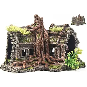 SLOCME Aquarium Decor: Realistic Aquarium Decoration, Hideout for Betta Fish and Reptiles.
