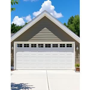 32Pcs Strong Magnetic Fake Windows for 2 Car Garage Door - Glossy Realistic Look, No-Tools Install in 10 Mins & Won't Fall Off Decorative Hardware (6" x 4")