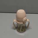 GROSMIMI Flip Top Spill Proof Sippy Cup, PPSU, BPA Free, 6 oz, Stage 2 Straw for Toddlers (Cherry)