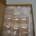 10 Pack Rock Display Case Clear Rock Collection Boxes Storage 2.5 x Magnifying Specimen Boxes Bug Viewer Box for Mineral Stone Storage Gemstone Fossil Crystal Coins Collectibles