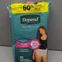 Depend Fresh Protection Adult Diapers, Incontinence Underwear for Women, Disposable, Maximum, Medium, Blush, 30 Count