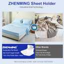 Bed Lock Sheet Holders Fit All Sheet Size, New Upgrade Sheet Straps Keep Sheets Firm & Tight, Bed Fitted Sheet Holder for Corners, Sheet Clips, Mattress Sheet Holder Strap, Sheet Secure Lock Fasteners
