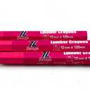 4.7in. x 0.47in. Hex Shape Industrial Lumber Marking Crayons for Clear and Permanent Markings, Pink 12 Pack