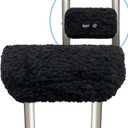 SPRING SEAON Plush MemoryFoam Crutch Underarm Pad & HandGrip CoversUniversal Fit, Breathable MoistureWicking, MachineWashable Cushion for Crutches, Pain Relief & Chafing Protection (Black)