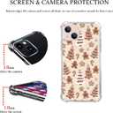 Brown Gingerbread Christmas Trees Case Compatible with iPhone 14 Plus, Cute Christmas Festival Case for iPhone 14 Plus, Cool TPU Bumper Phone Case Cover