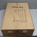 Dog Door for Wall, All Aluminum Large Doggy Door Doggie door, Pet Door Easy to Install, 2 Magnetic Flaps Energy Efficient, Wide Telescoping Tunnel for Interior & Exterior Walls, Pet Up to 110 Lb-Black