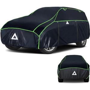 Hail Protector SUV Car Cover, Anti Hail Thickened Multi-Layered EVA Car Cover Waterproof All Weather Protection with Car Sun Visor, Outdoor Hail Protection Cover, Fit SUV Jeep-Length 192-201 Inch.