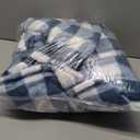 Cozy Bliss Luxury Sherpa Throw Blanket for Couch, Premium Reversible Buffalo Plaid Thick Throw, Warm Cozy Soft Blanket for Home and Gifts (Navy Blue, 50" x 60")