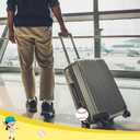 Liliaafar 24 Pcs Baseball Luggage Tags Bulk Baseball Ball Bag Tags for Travel Suitcase Keychain DIY Accessories 2.8'' PVC Name Labels Number ID Card with Metal Ring for Team Gifts