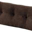 downluxe Indoor Bench Cushion for Indoor Furniture, Non-Slip Tufted Overstuffed Textured Foam Bench Seat Cushion, 36" X 14" X 4", Brown, 1 Pack