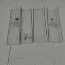 upsimples 4 Pack Acrylic Shelves for Wall Storage, 15" Floating Bookshelves for Kids, Display Shelf Organizer for Bathroom, Bedroom, Living Room, Kitchen, Room Decor, Clear