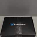 Brushed Gold Touchless Bathroom Sink Faucet - Battery Operated Automatic Motion Sensor Hands Free Faucet with Hot and Cold Mixing Valve