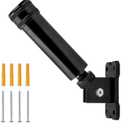 HIBLE Aluminum Alloy Flag Pole Bracket Thick Flag Pole Holder Strong & Rust Free Rotary Contraction Design Flag Pole Mount ( Only Fits OD 25.4mm Pole, Black )