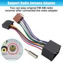 8 x Car Radio Wiring Harness Adapter Compatible with BMW 3 E30 E36 E46 E34 5 E39 ISO Stereo Wire Cable with Antenna Connector