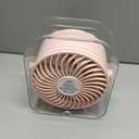 Desk Fan 100-Speed, 3000mAh Rechargeable Fan, LED Display, Ultra-Quiet 30dB, 7-Blade Motor, Wall Mount, Type-C, Portable Fan for Bedroom Office Kitchen Camping (Pink)