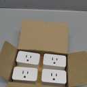 Amazon Basics Smart Plug, Works with Alexa Only, 2.4 GHz Wi-Fi, No Hub Required, 4-Pack, White