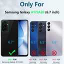 FNTCASE for Galaxy A17-5G Phone Case: for Samsung Galaxy A17 with [Built-in Screen Protector & Kickstand] [Military-Grade Drop Protection] Heavy Duty Protective Shockproof TPU Cell Phone Cover (Black)
