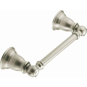 Moen YB5408BN Kingsley Traditional Double Post Pivoting Toilet Paper Holder, Brushed Nickel