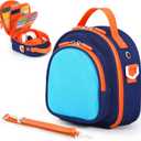 Carrying Case Compatible with Yoto Mini (2024 Edition),30 Cards Storage Bag with Handle and Shoulder Strap, Travel Storage box for Player & Headphone Accessories (Blue)