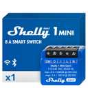 Shelly 1 Mini Gen3 | WiFi Smart Switch Relay 1 Channel 8A | Home Automation | Bluetooth Gateway | Compatible with Alexa & Google Home | iOS Android App | No Hub Required | Dry Contacts