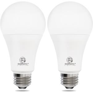 Radar Motion Sensor Light Bulbs, 14.5W 100W Equivalent A21 LED Bulb, 1500LM Dusk to Dawn LED Bulbs, Daylight 5000K Auto on/Off Motion Detector Light for Porch, Garage, Patio, E26 Base, 2 Pack