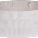 Christmas Tree Collar, 28.4" D Round Tree Base Cover Mixed with Natural Grain Fiber, Pet-Proof Plastic Xmas Tree Ring, Tree Skirt for Christmas Decorations, Easy Assembly (Beige)