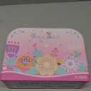 Tea Party Set for Toddles 3-5,PRE-WORLD Musical Kids Tea Set for Little Girls with Dessert,Cookies,Doughnut,Cake,Cake Stand,Tablecloth & Carrying Case,Kitchen Pretend Play Toys for Girls Boys Age 3-6