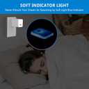 evron Plug-In Air Ionizer for Home & Travel, 20 Million Negative Ions/sec, Compact & Foldable Prongs, No Filter Needed, Quiet Odor Eliminator for Room, Pet, Bathroom, Hotel (Blue light 2 Pack)