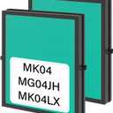 2 Pack MK04 Air Filter Replacement For AROEVE MK04 MG04JH Air Puri-fier Model DH-JH04. 4-IN-1 True HEPA Filter Replacement For MK04 MG04JH Air Puri-fier - Pet Dander Version.