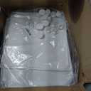 HOMICKER Shoe Rack Organizer, 32 Pair Shoe Storage Cabinet with Door Expandable Plastic Shoe Shelves for Closet,Entryway,Hallway,Bedroom (Transparent Door-white)