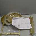 iDavosic.ly 2 Tier Corner Plant Stand Indoor, Tall Vertical Metal Flower Heavy Duty Pot Holder Shelf Outdoor for Patio Porch Living Room, Gold - Round