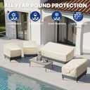 2 x Extra Heavy Duty Patio Chair Covers Waterproof - 2 Pack Patio Furniture Seat Covers for Outdoor Swivel/ Rocking Chair/ Stackable Dining Chairs, with Air Vents, 28" W x 33" D x 38.5" H