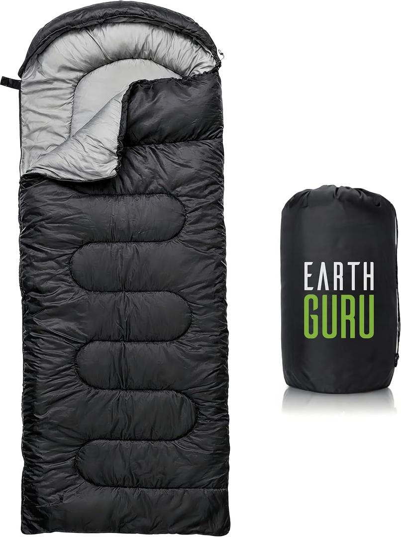 Sleeping Bags for Adults Cold Weather & Warm - Backpacking Camping Sleeping Bag for Kids 10-12, Girls, Boys - Lightweight Compact Camping Essentials Gear Accessories Hiking Sleep Must Haves