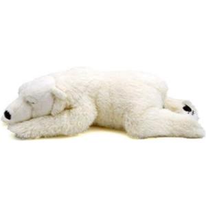 TAMMYFLYFLY Sleep Polar Bear Plush,Cute Stuffed Animal, Plush Toy, 14 Inches Soft Toy (Medium)