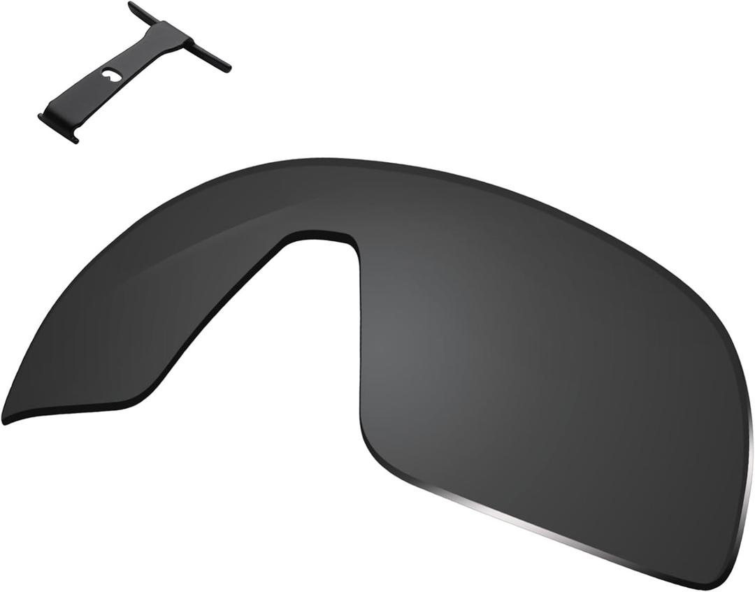 100% Precise-Fit Replacement Sunglass Lenses & Black Wicket for Oakley Sutro OO9406 - Polarized Advanced Black