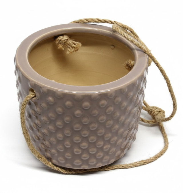 Hanging Plant Pot With Dots