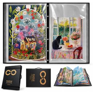 Protective Puzzle Storage Book, Puzzle Binder for Finished Puzzles | 28.3"x20.5" Puzzle book holder & puzzle saver book. Premium organizers and storage for adults 1000 pieces.