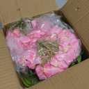 Nubry 4Pcs Pink Hydrangea Artificial Flowers, 22.5In Latex Faux Real Touch Large Hydrangea Flowers with Long Stems & Leaves for Home Office Decor Wedding Party Arrangements(Pink)