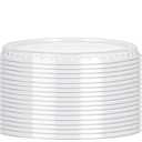 Restaurantware LIDS ONLY: Lids For 4 Ounce Disposable Bowls 100 Plastic Lids For Appetizer Cups - Containers Sold Separately Sturdy Clear Plastic Lids For Mini Dessert Cups Secure Fit