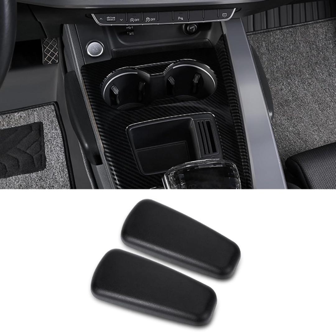 Car Armrest Cushion, Soft Leather Universal Knee Leg Elbow Pad, Center Console Thigh Support Pillow, Comfort Armrest for Car Interior Accessories(Black)