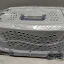 Amazon Basics 2-Door Top-Load Hard-Sided Pet Travel Carrier for Cats and Small Dogs, 19" L x 12.6" W x 10" H, Gray & Blue
