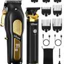 Ufree Professional Cordless Clippers and Trimmers Set for Men for Hair Cutting, Beard Trimmer, Barber Clippers, Rechargeable Electric Shaver, Gifts for Men
