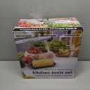 LIANYU 6 PCS Stainless Steel Mixing Bowls with Lids Set, Large Size 7, 3.5, 2.5, 2, 1.5, 1QT, Kitchen Nesting Metal Bowl Sets, Ideal for Baking Cooking Serving Food Storage, Dishwasher Safe, Black