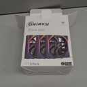 Galaxy 120mm Case Fan with Efficient Cooling, ARGB Fan Lighting, 800-1800RPM Speed Control, and Whisper-Quiet Operation Under 29 dB, Unique Design for PC